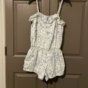 Levi’s White and Blue Romper
